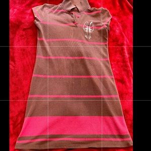 y2k collar shirt dress